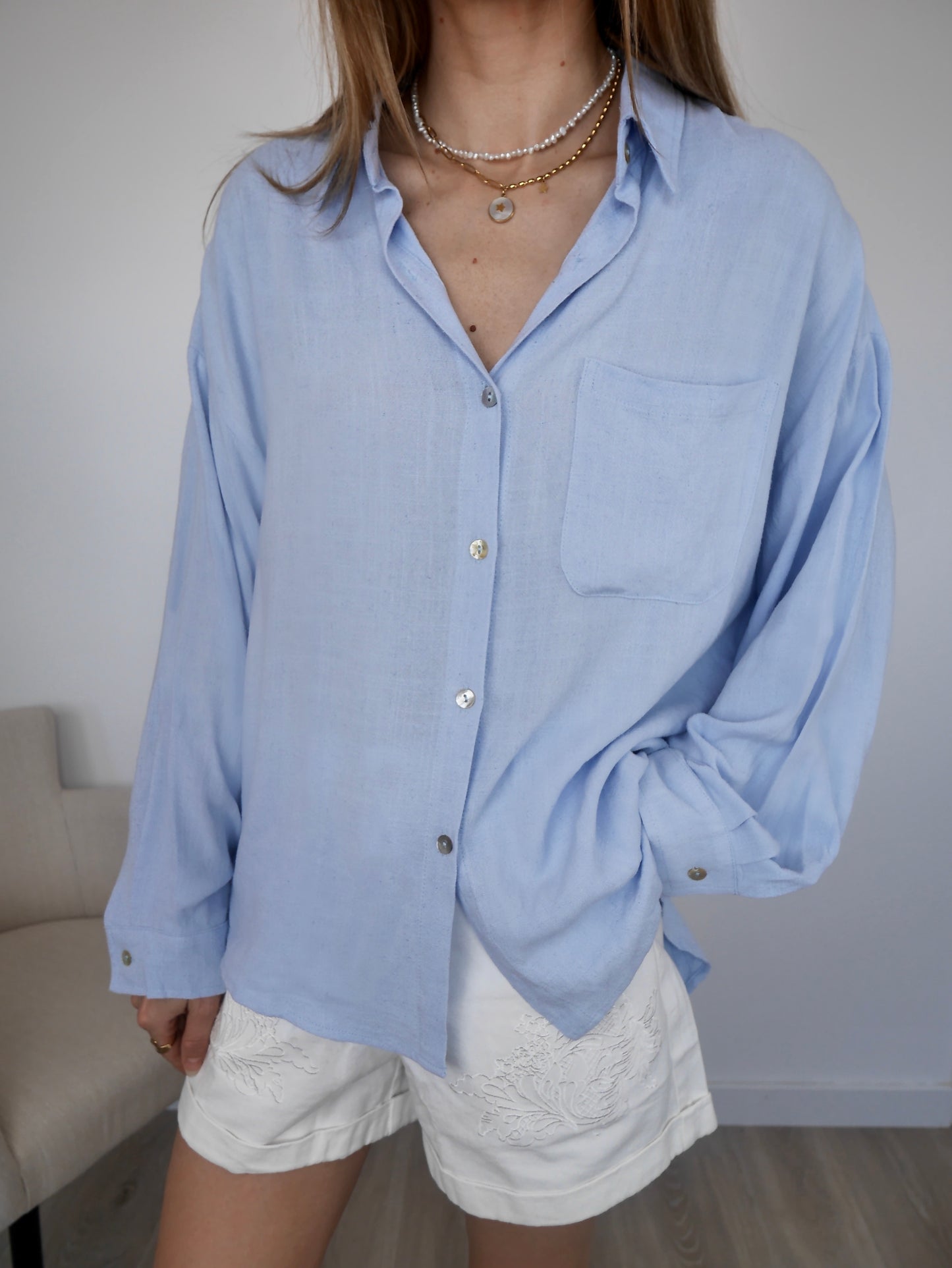 Chemise Ivana bleue