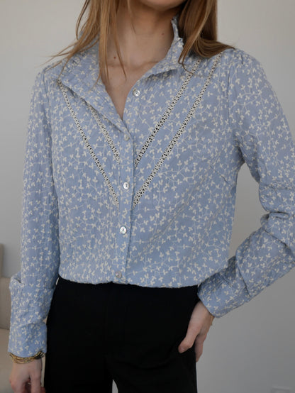 Blouse Karla bleu