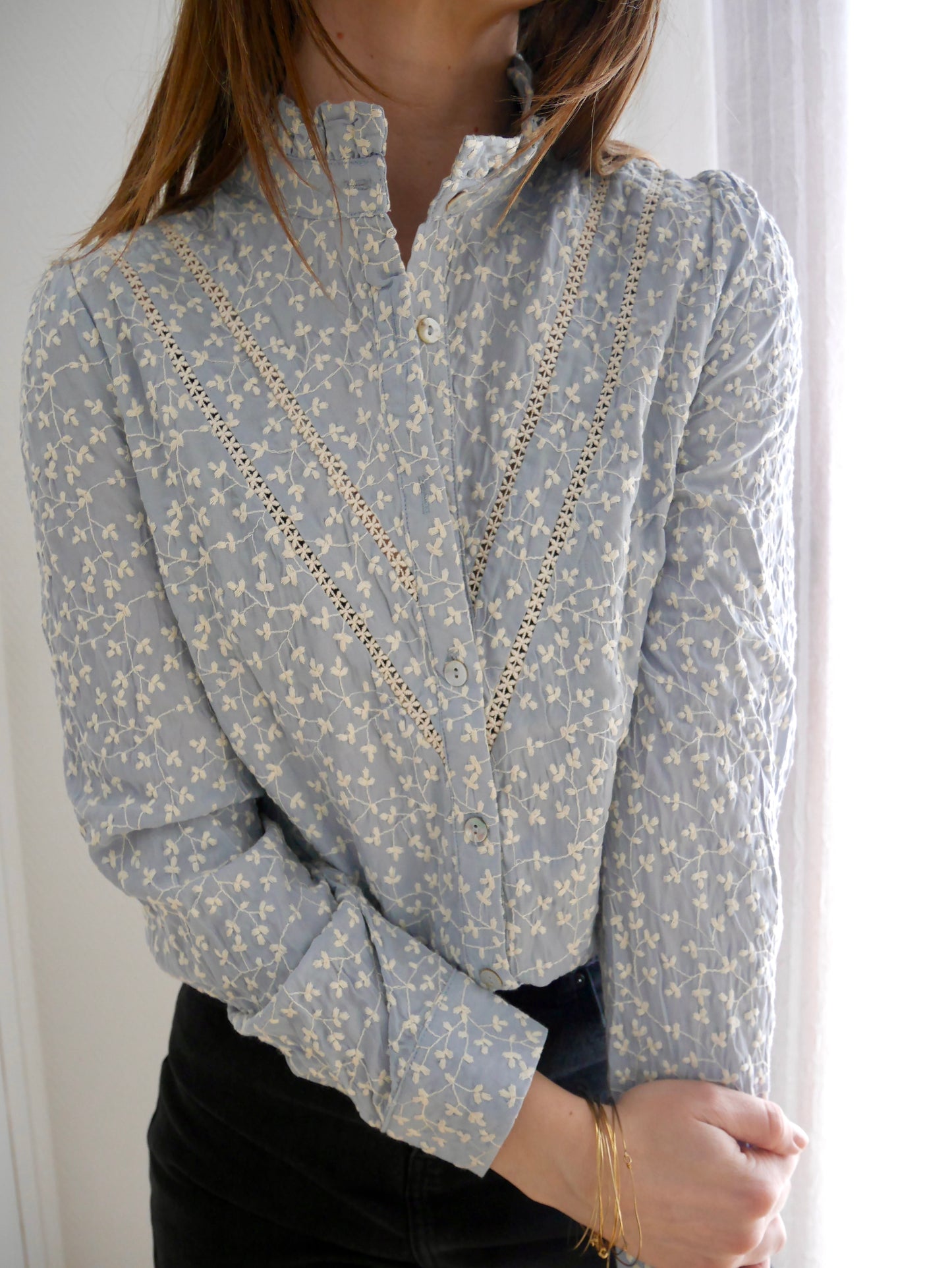 Blouse Karla bleu